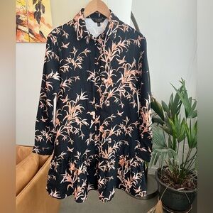 NWT Lipsy London Print Tiered Shirt Dress